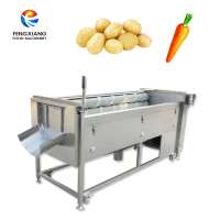 Large type vegetable processing factory root vegetable peeling and washing machine