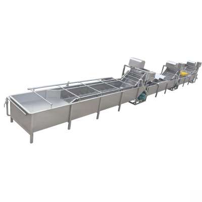 Li-Gong Vegetables Hoist Large-scale Cutting Cleaning And Rinsing Processing Assembly Line